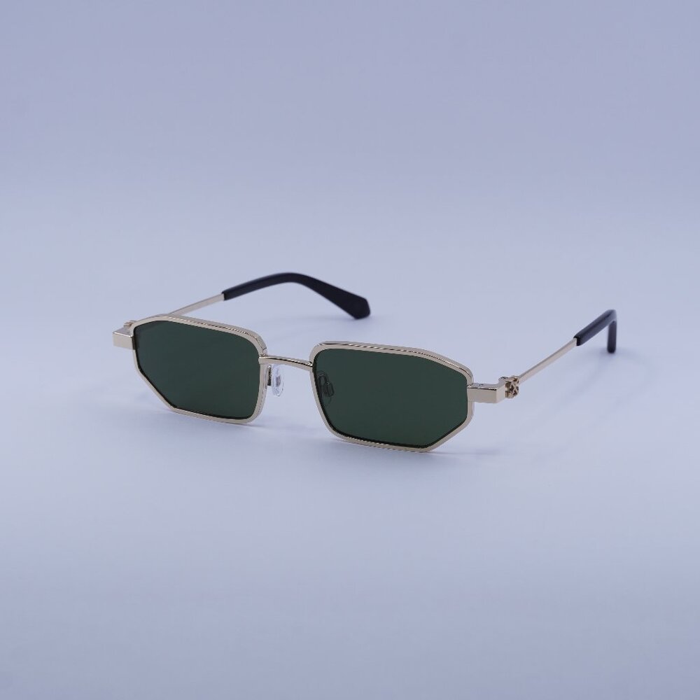 Off-White Off-White OERI14J LOA 7655 Sunglasses Gold Geometric Frame